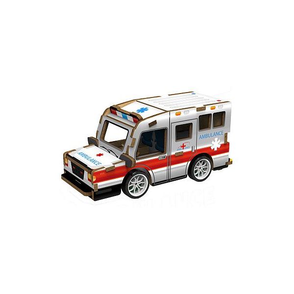 3D puzzle dřevěné - Sanitka 13 cm