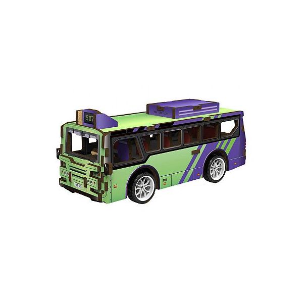 3D puzzle dřevěné - Autobus 14 cm