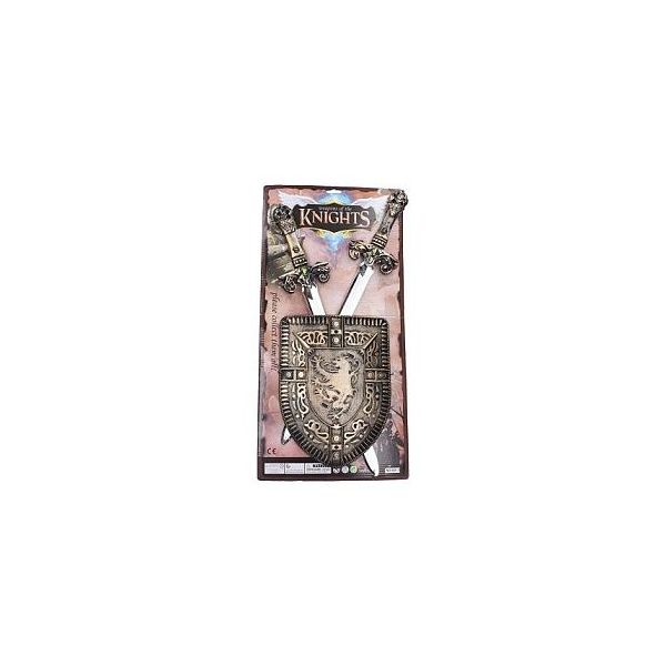 Štít a meče 2ks 60cm